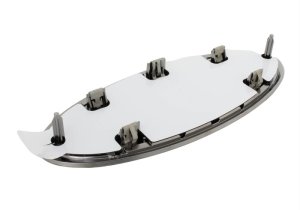 Ford F-150 Lightning Oval Emblem Kit - Front + Rear - Ford Racing - Smoked Chrome with Camera Provision - Black - 2022+